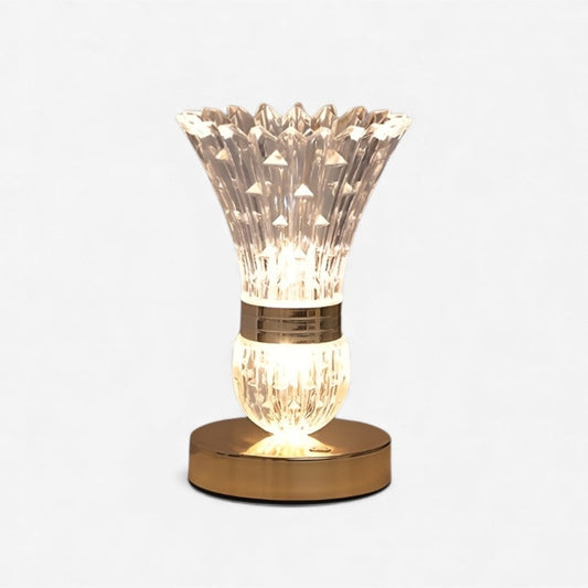 GlowBend – LED skrivbordslampa med blommig vasdesign