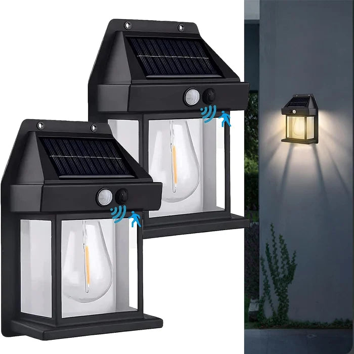 Illuminant™ Vägglampa med solceller Utomhus