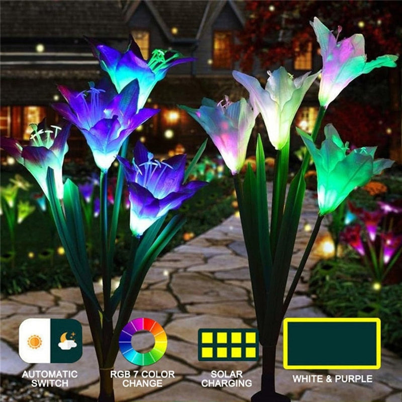 Lily Solar Garden Stake Lights